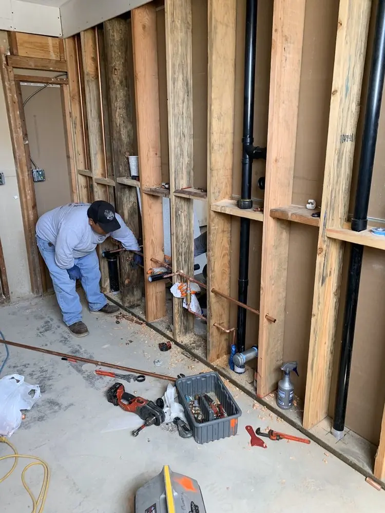 Commercial rough-in plumbing for Water Heater Replacement in Bartlesville